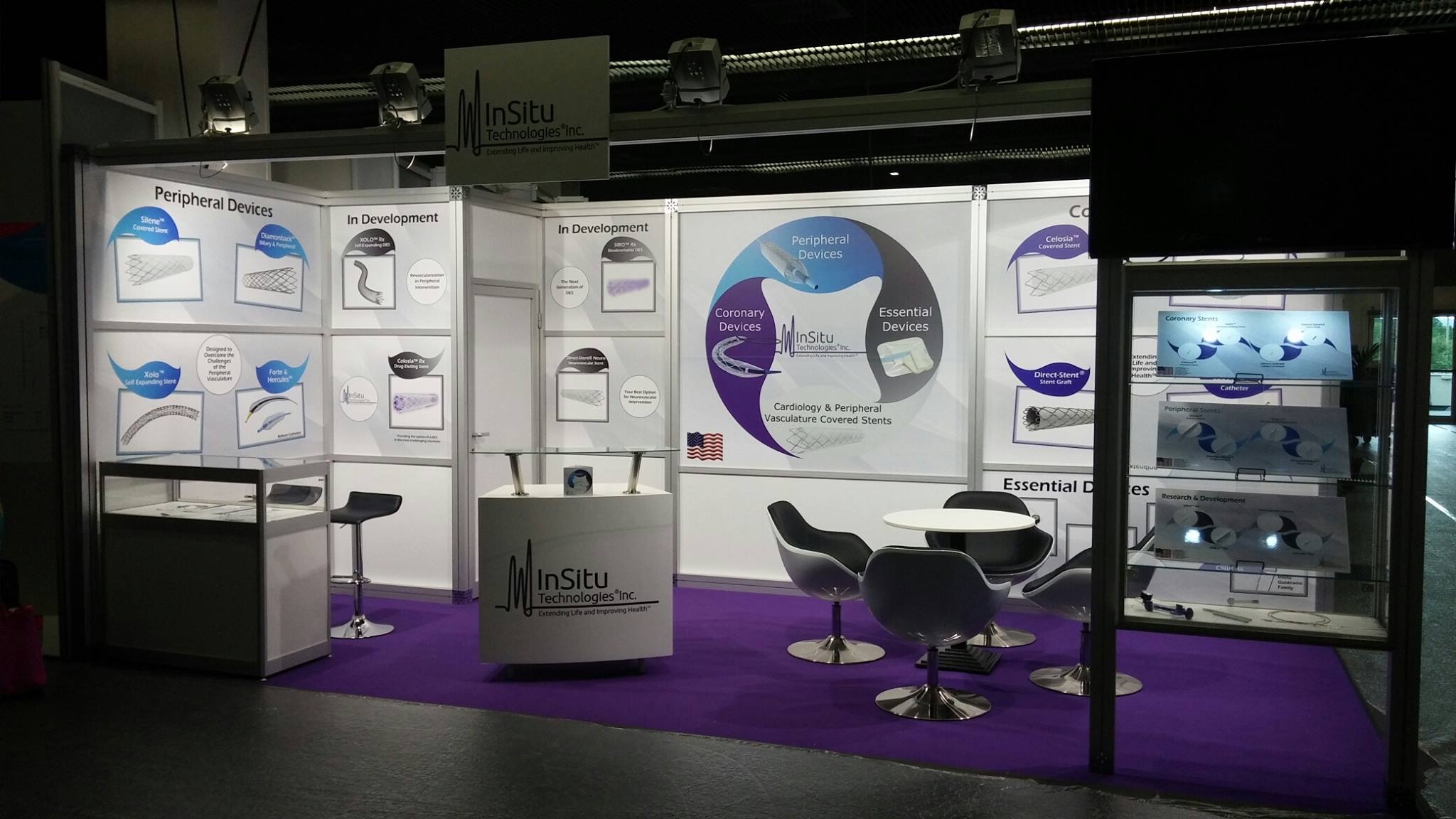 InSitu Technologies exhibition setup at EuroPCR